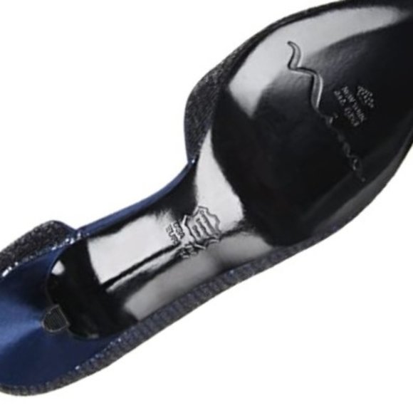 $100 OFF ✅ NINA BLANCA - NG Navy Glitter Pump Shoes~9M ✨ New in the Original Box - Picture 8 of 17